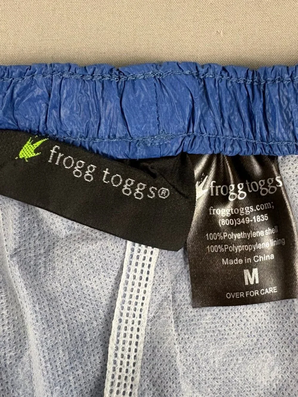 Frogg Toggs Youth Ultra-Lite Waterproof Rain Pants Blue Size M